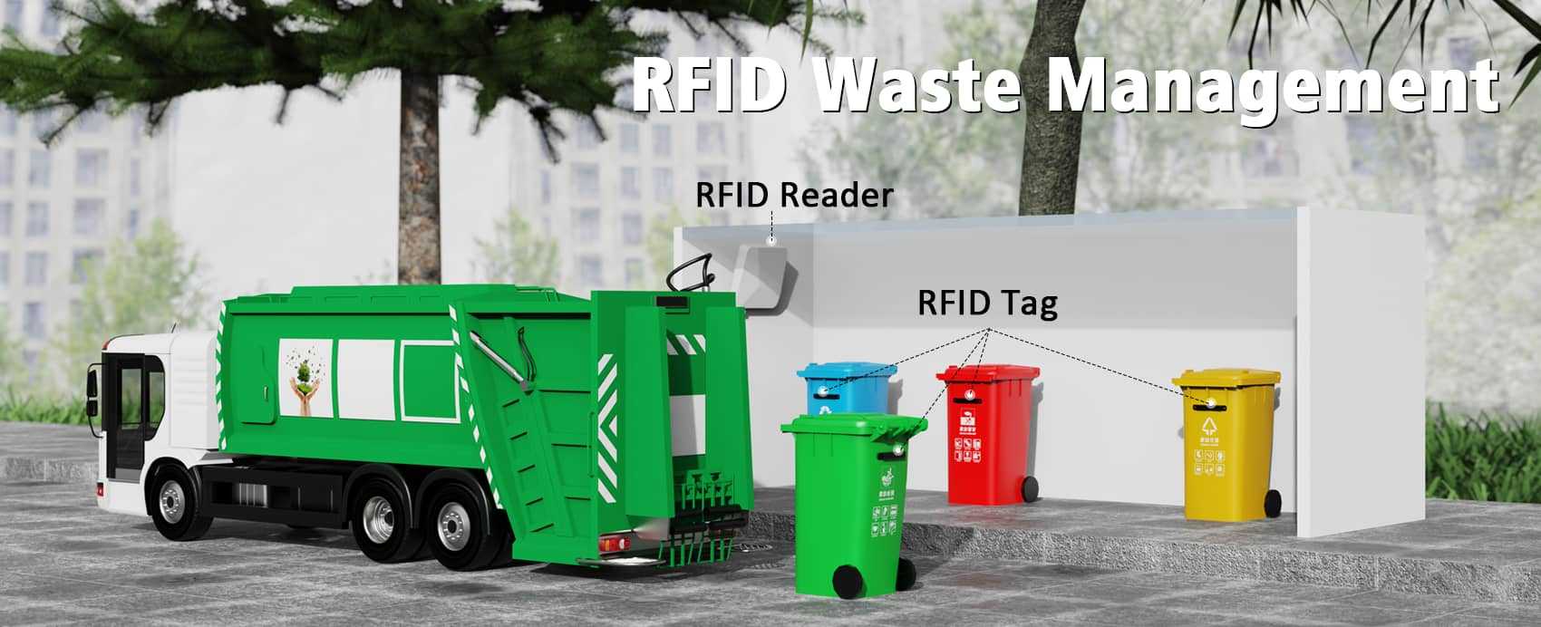 Een revolutie in afvalbeheer: hoe RFID-technologie intelligent sorteren en recyclen verbetert.