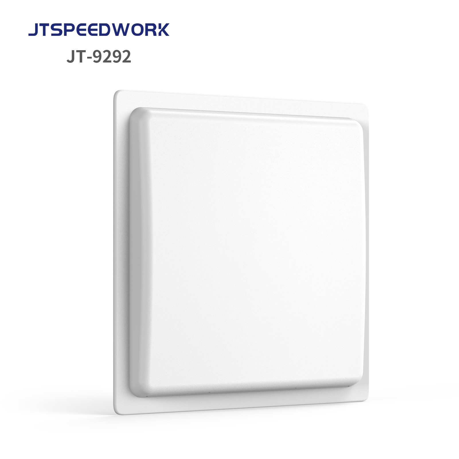 JT-9292 UHF RFID-lezer met geïntegreerd bereik (0-30 m) en meerdere tags, leesfrequentie 860-960 MHz.