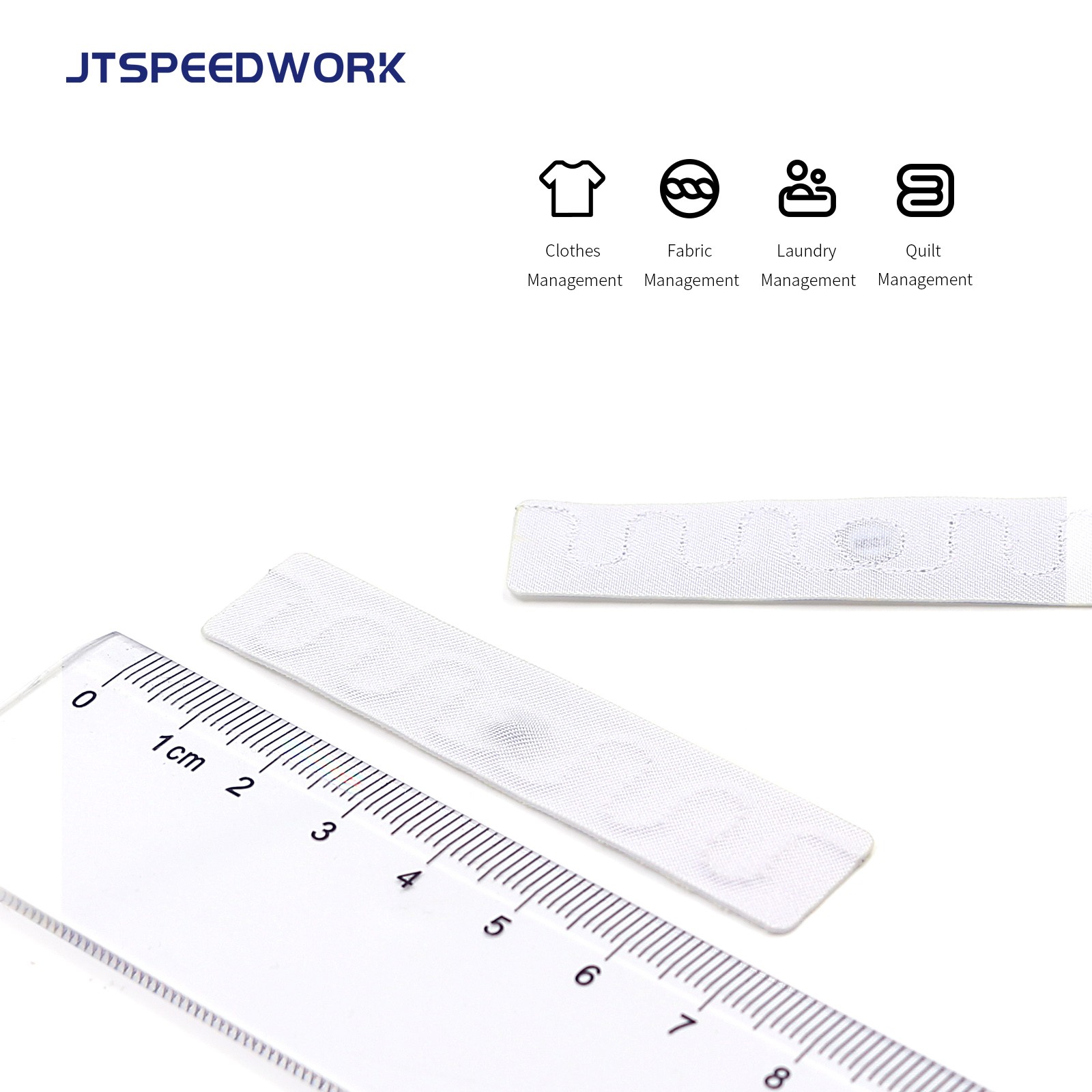 JT-F7015 Wasbare UHF-textiellabels en RFID-stoffen waslabels voor kleding