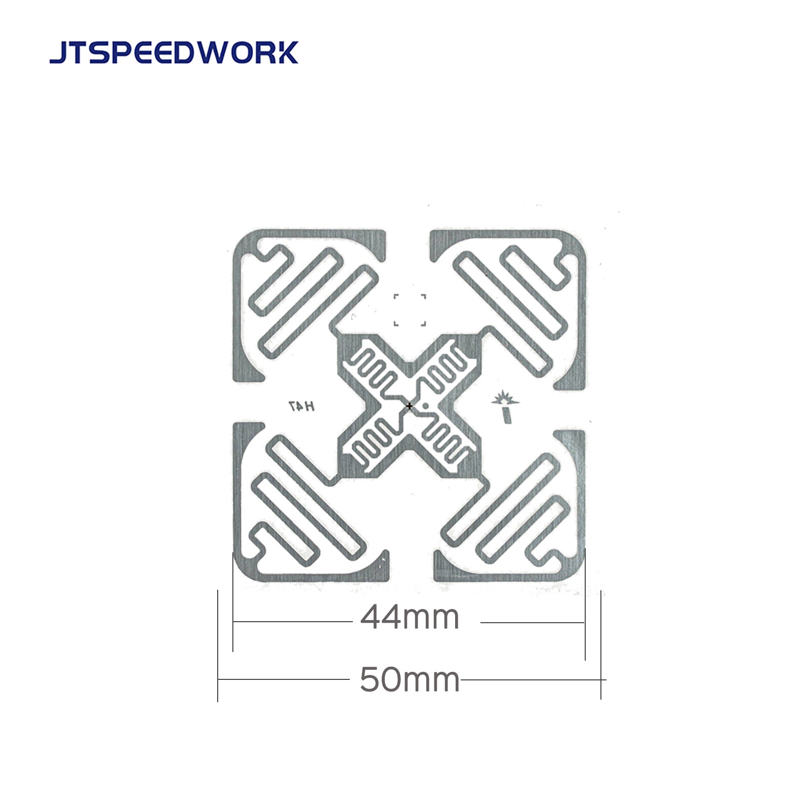 JT-IH47 50 * 50 mm UHF RFID 860-960 MHz UCODE 9 stickerlabellabel