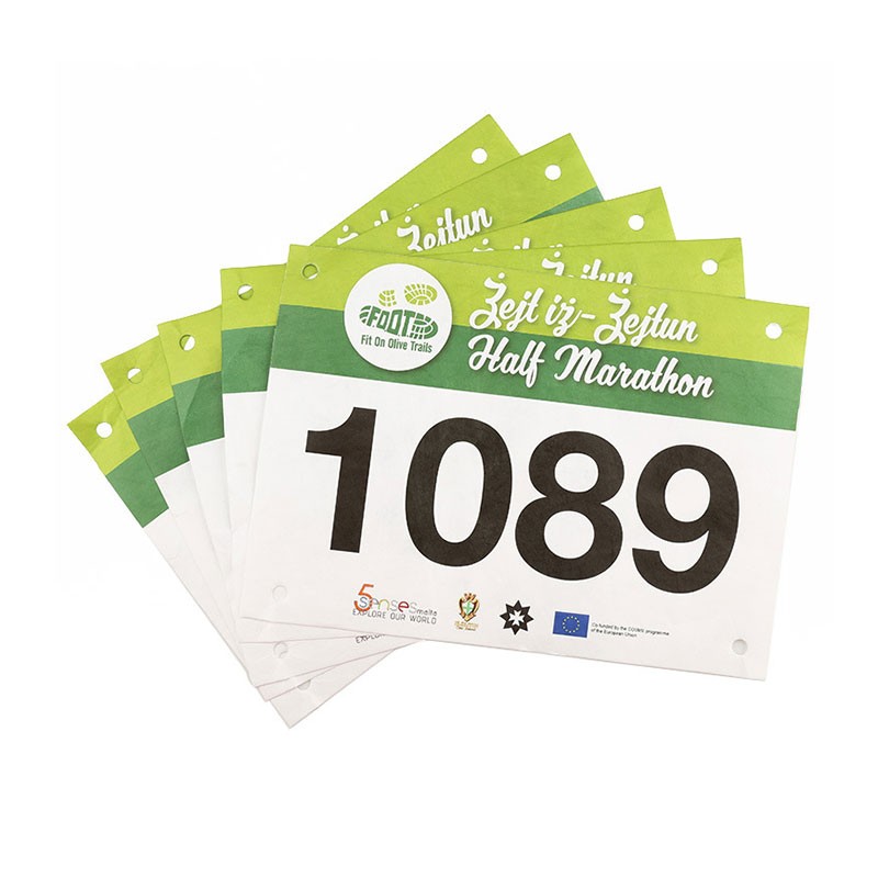 JT-240190 902-928MHZ Waterdichte RFID Tyvek Marathon Race Tag