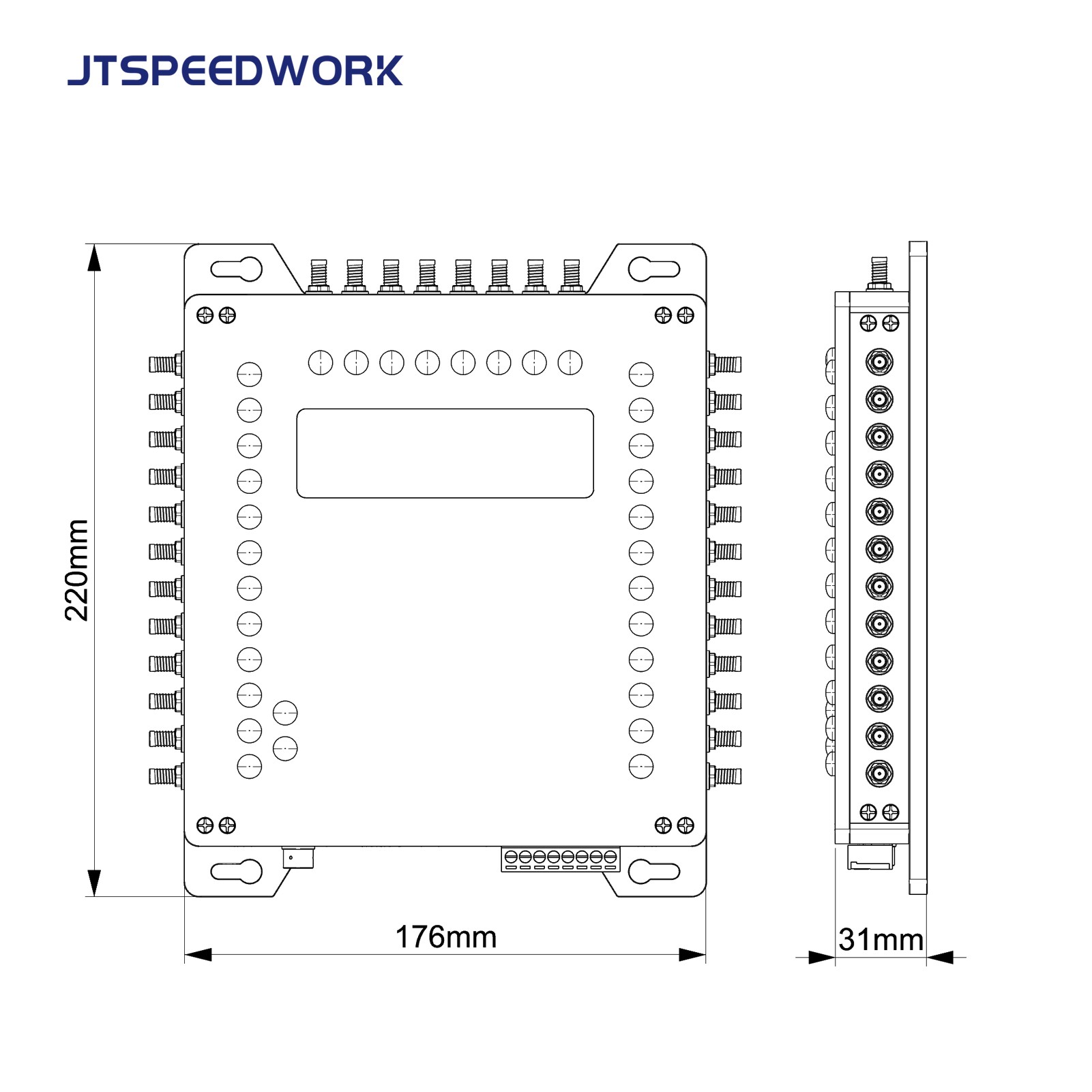JT-932 32-poorts UHF RFID-lezer Impinj R2000 Hoge gevoeligheid ISO18000-6C