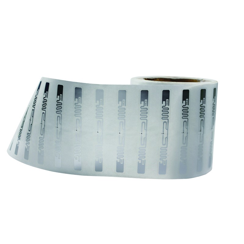 860-960 MHz UHF RFID-boekenlabel voor bibliotheken, 98x12 mm