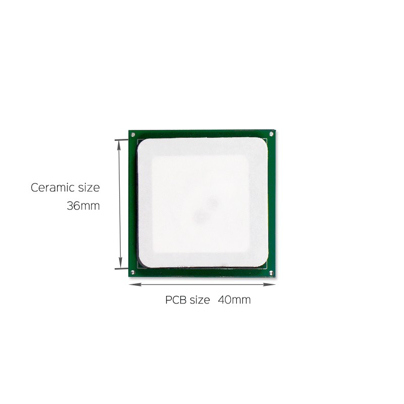 JT-T0036 3dBi UHF RFID keramische antenne 36*36mm 865-868/902-928MHz RHCP voor PDA