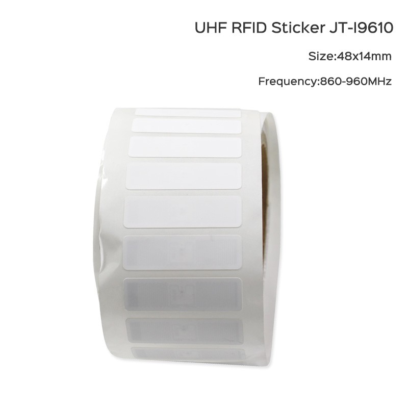 JT-I9610 48*14mm UHF RFID gecoate papieren sticker