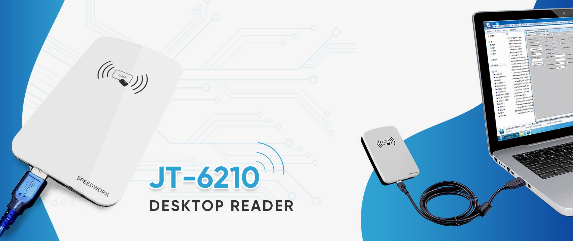 UHF RFID desktop USB-lezer/schrijver